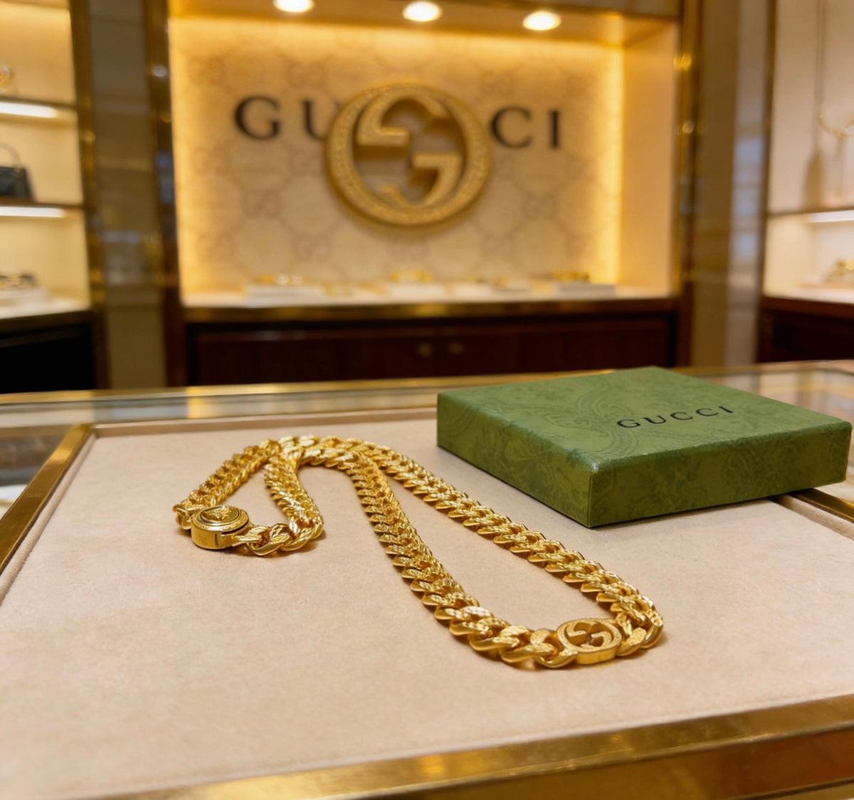 Gucci G Chunky Chain Necklace